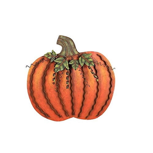 Decoration Grace Home, decoración metálica con forma de calabaza y cosecha de otoño