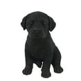 thumbnail image 1 of Décor de Jardin Statue d'Animal Noir Labrador Puppy, 1 of 4