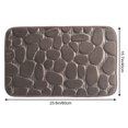 thumbnail image 3 of Fiudx Alfombra Ovalada de Franela, Suave Fibra de Poliéster, Absorbente y Antideslizante, Cómoda para La Entrada de La Sala de Estar, El Baño o El Pasillo, 40 X 60 Cm, Diseño Duradero y Elegante., 3 of 3