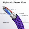 thumbnail image 6 of Type C Charger Fast Charging Cable 10ft 10 feet,3PACK HopePow Usb A to Usb C Cable 10ft Charging Cable Android Charger High Speed Phone Charger Cord Type C Fast Charging,Multi-color, 6 of 7