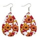 thumbnail image 1 of Pendientes para mujer, regalos para mujer, pendientes de cuero para Acción de Gracias, pendientes de cuero con forma de hoja de arce, pendientes de cuero., 1 of 3