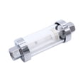 thumbnail image 4 of Universal 3/8'' 1/4'' 5/16'' Fittings Chrome Gas Glass Reusable Inline Fuel Filter with 6 Hoses Fuel Filter Kit, 4 of 7