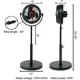 thumbnail image 3 of Simple Deluxe 8 inch 3-Speed Pedestal Fans , Oscillating Fan, 3 of 7
