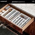 thumbnail image 2 of madesmart Silverware Tray, 6 Compartment Flatware Organizer for Forks, Knives & Spoons, Non Slip, Soft Grip Lining, Durable Drawer Organizer, White, 2 of 8