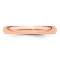 thumbnail image 4 of 14k Rose Gold 3mm Half-Round Wedding Band Size 6.5 RHR030, 4 of 4