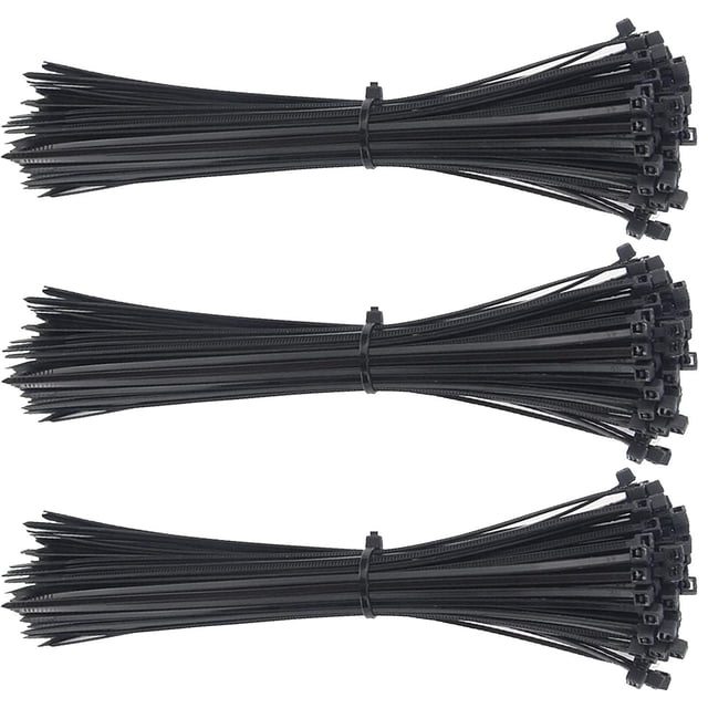 Cinchos de Nailon VentDepot ZinchoColorsBlack 300Pzas 20cm 2.5mm MXZCK-003 Negro