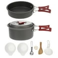 thumbnail image 1 of Shisuyan Camping Cookware Set Aluminum Alloy 1Set Portable for 1 to 2 People, 1 of 8