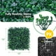 thumbnail image 1 of Panel de pared artificial de boj para setos | Alfombra UV estable para césped verde de 10"x10" | Hojas gruesas duraderas de PE | Mantenimiento mínimo | Decoración de vallas de jardín exterior y, 1 of 8