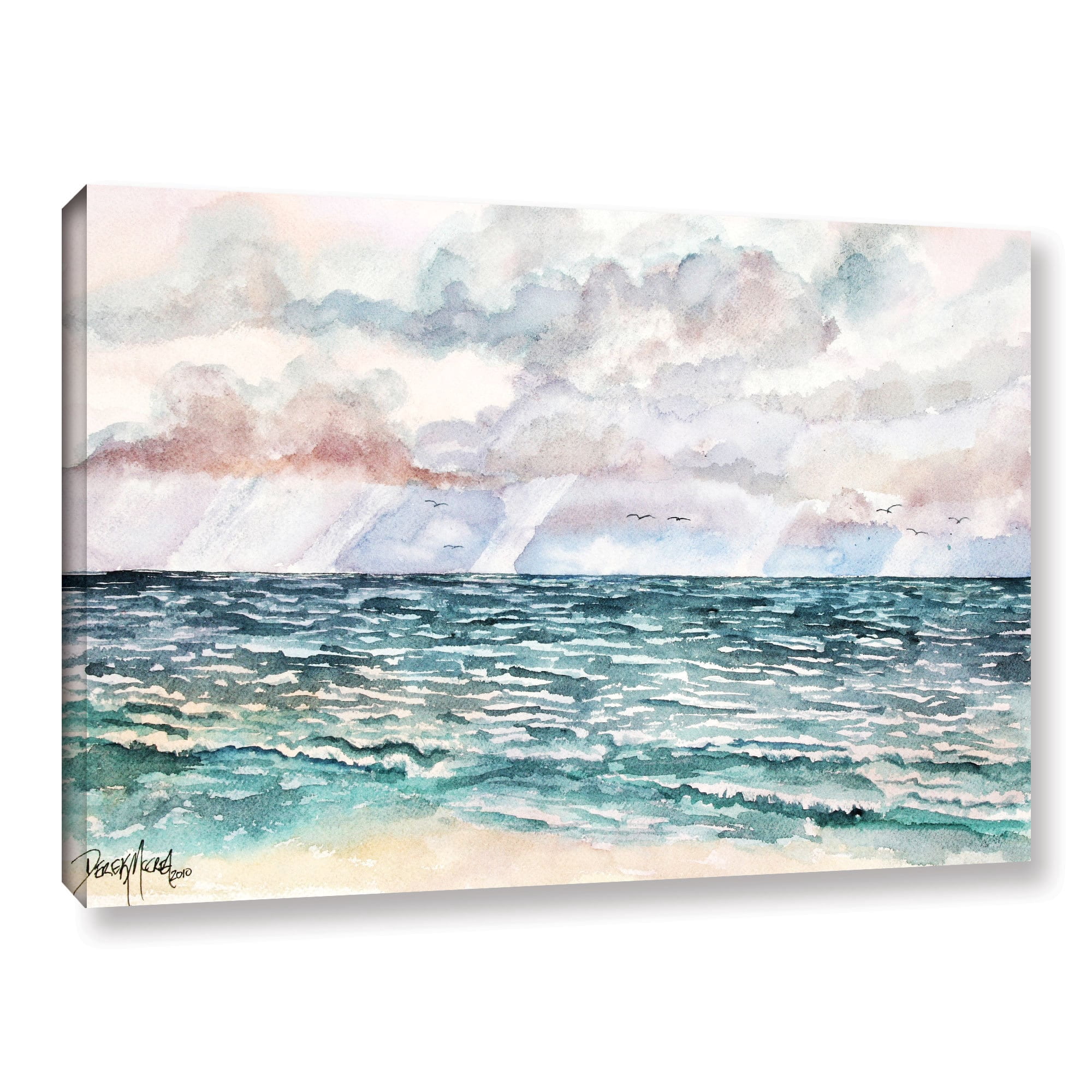 ArtWall Derek Mccrea "Lavender Seascape" Gallery-wrapped Canvas