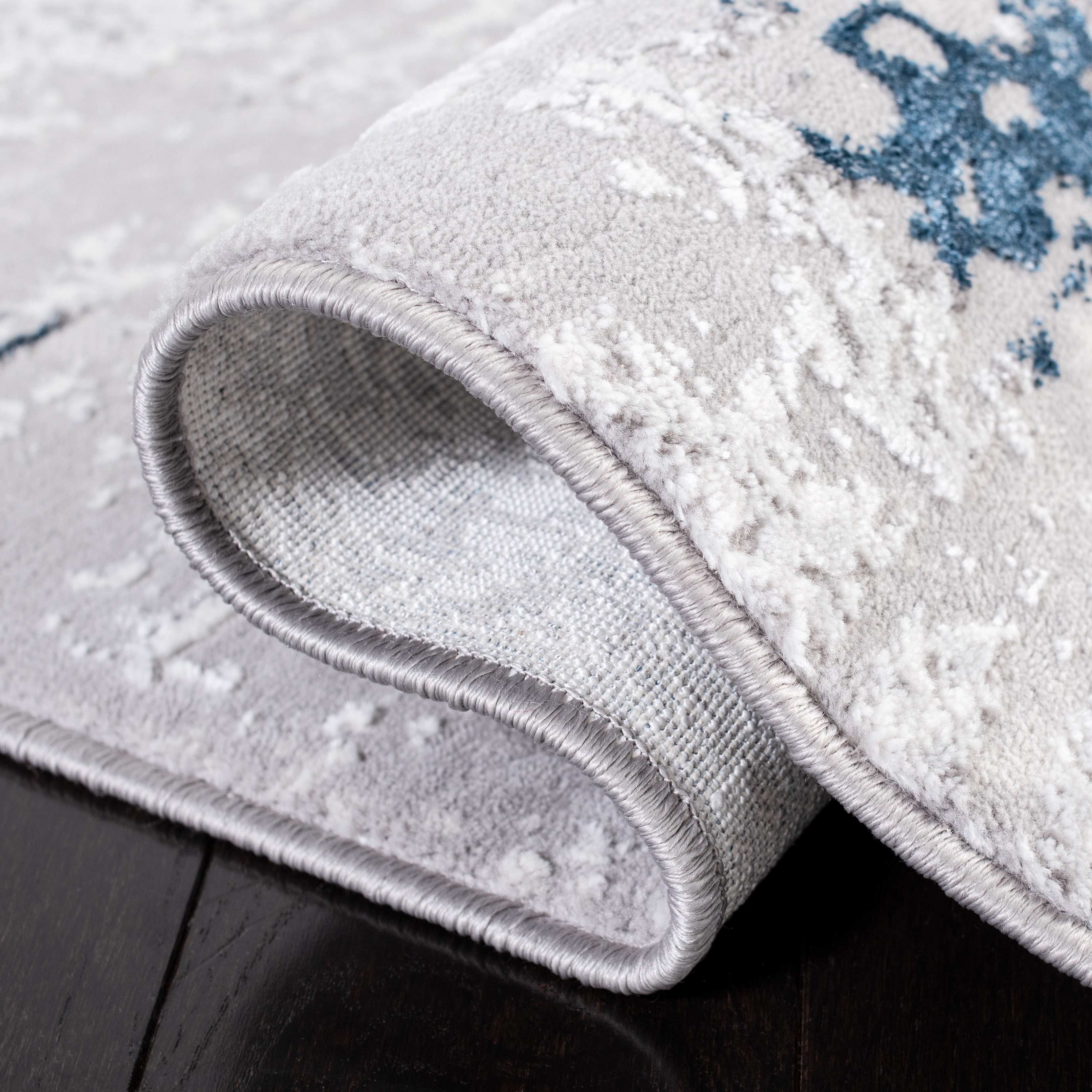SAFAVIEH Amelia Ashley Abstract Area Rug, Gray/Blue, 4'5" x 6'5"