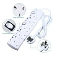 thumbnail image 4 of Power Strip Surge Protector 2/3/4/5 AC Socket With USB Charger Port Switch Electrical Adapter 2m Extension Cord, 4 of 5
