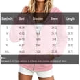 thumbnail image 3 of Lumtrix Zip Up Hoodie Women Long Sleeve Fall Winter Oversized Sweatshirts Zipper Oversized Cute Track Jackets With Pockets Red L, 3 of 5