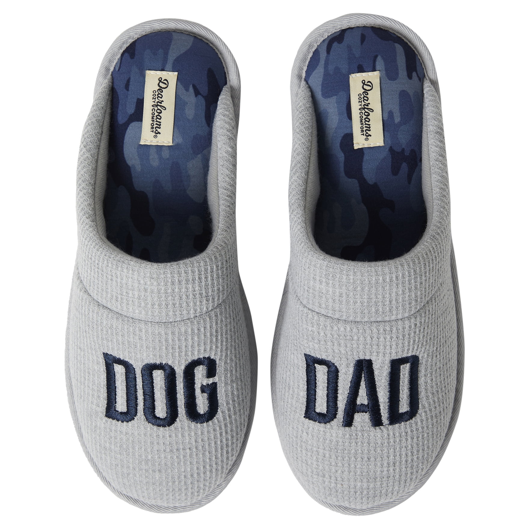 Blue DF Comfort Footwear Multiple Sizes DEARFOAM Navy Memory Foam Slippers 