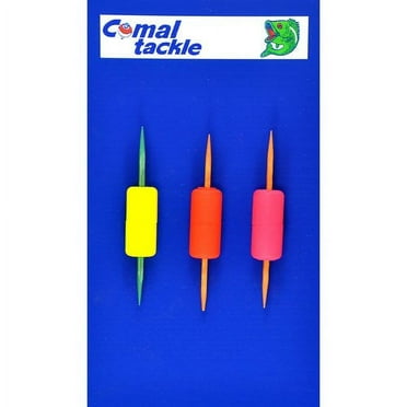 Comal Red Peanut Toothpick Fishing Bobbers, 3-Pack