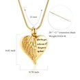 thumbnail image 4 of Constantlife Heart Urn Necklaces Cremation Urn Pendant Memorial Jewelry Urn Neckless Lockets for Human Ashes Holder, 4 of 6
