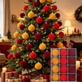 thumbnail image 5 of Shatterproof Christmas Ornaments, 12 Pack Painted Christmas Ball Set Tree Pendant Decoration Ornaments, 5 of 7