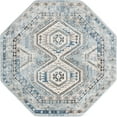 thumbnail image 2 of Rugs.com Charlotte Collection Rug – 5 Ft Octagon Light Blue Low-Pile Rug Perfect For Living Rooms, Kitchens, Entryways, 2 of 9