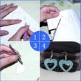 thumbnail image 4 of 24PCS Leather Earring Making Kit Multifunction DIY Homemade PU Leather Double-Sided Suit for Earrings Craft Making Supplies (Type B), 4 of 7