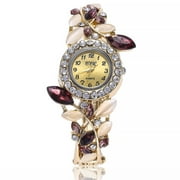Weicam 5 Pack Women Luxury Watch Bracelet Diamond Flower Lady Retro Wholesale Wrist Watch Jewellery