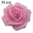 thumbnail image 2 of Hadanceo 25/50/100Pcs Artificial PE Foam Rose Flowers Head DIY Wedding Home Room Decor Cyan Pink, 2 of 8