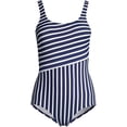 thumbnail image 5 of Lands' End Women's Plus Size Scoop Neck Tugless Sporty One Piece Swimsuit, 5 of 8