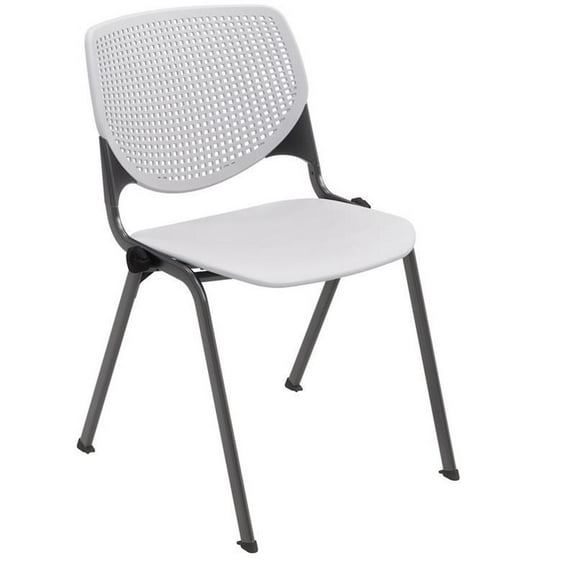 KFI Studios Plastic  KOOL Stack Chair - Light Grey