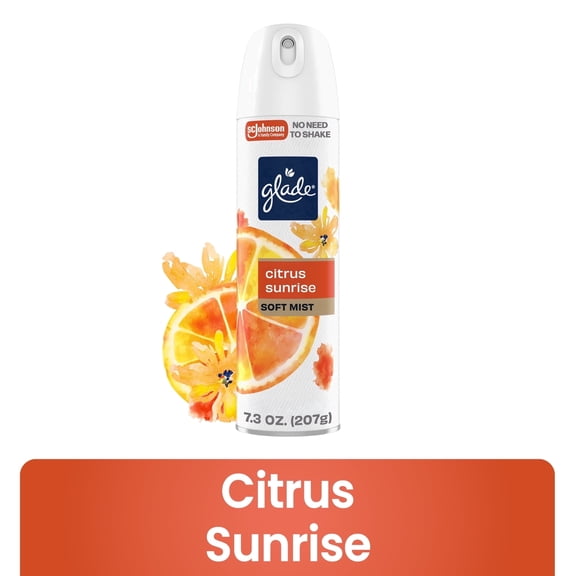 Glade® Soft Mist Air Freshener Room Spray, Citrus Sunrise, 7.3oz., 1 Count
