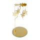 thumbnail image 3 of Portavelas giratorio,Accesorios giratorios para portavelas,Portavelas Bandeja Portavelas para té,Decoración de centro de mesa portavelas de jaula de metal,candelabros chimenea Copo de nieve, 3 of 9