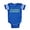 Royal Blue, variant on CafePress - Retro Triangle Pattern - Cute Infant Baby Football Bodysuit