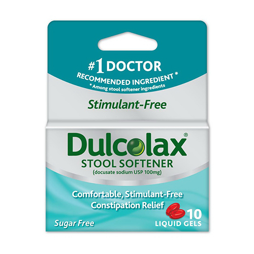Dulcolax Stool Softener Liquid Gels For Constipation Relief, Sugar Free