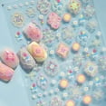 thumbnail image 4 of Chinese Ethnic Style Flowers Pattern Line Luxury National Totems Court Gem Moon Stars Bohemia Nail Art Stickers Manicure Decals, 4 of 10