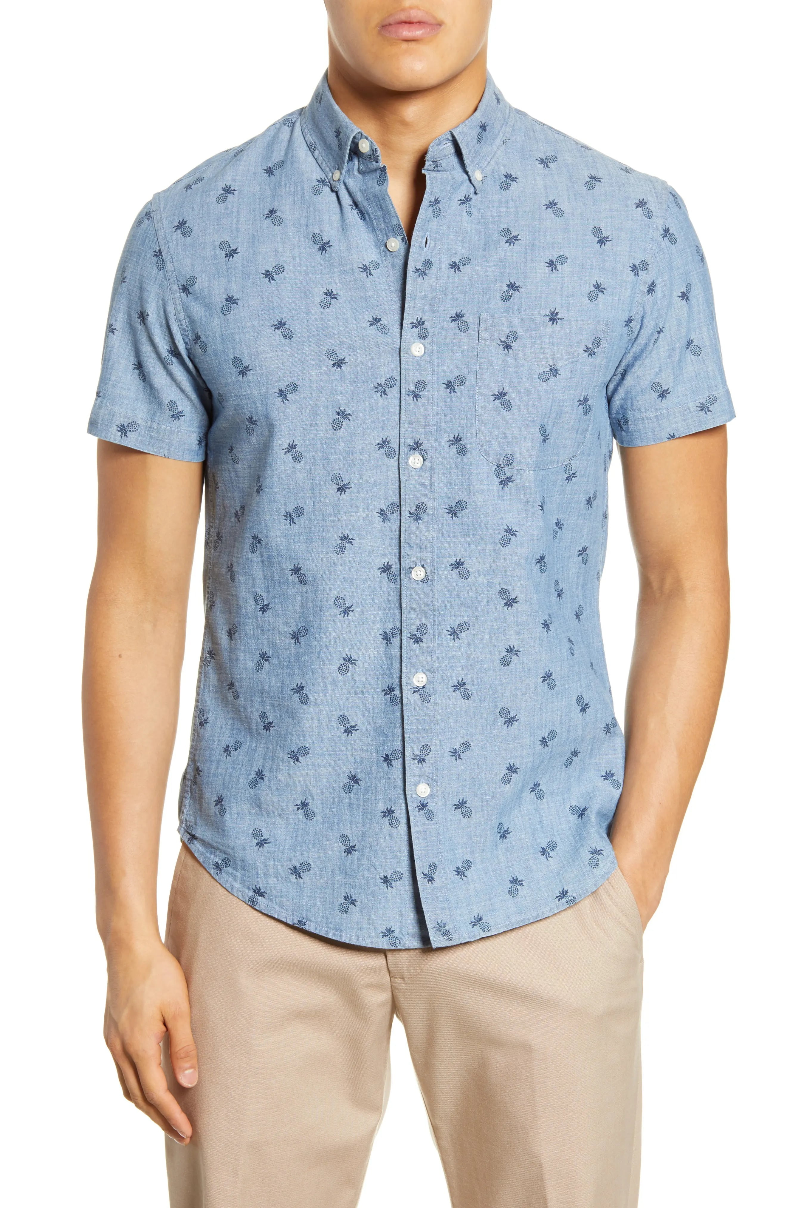 Bonobos Mens Shirt Riviera Pineapple 