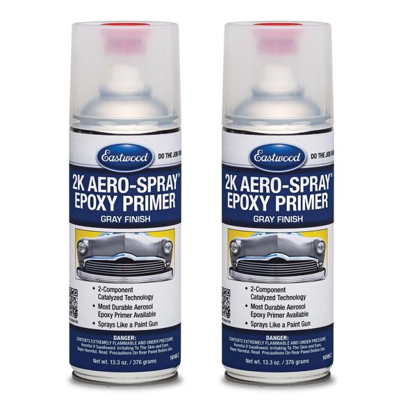 Primer epoxi gris 2K Eastwood 12 oz, paquete de 2, resistente