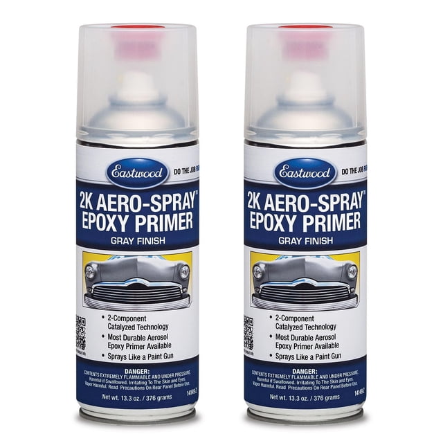 Primer epoxi gris 2K Eastwood 12 oz, paquete de 2, resistente