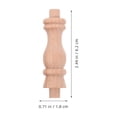thumbnail image 2 of LRXIYODE 10Pcs Wood Baluster for Interior Design 6.2x1.8x1.8in, 2 of 7