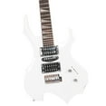 thumbnail image 5 of Glarry Burning Fire Beginner Electric Guitar Kit w/ Accessories for Beginner, White, 5 of 8