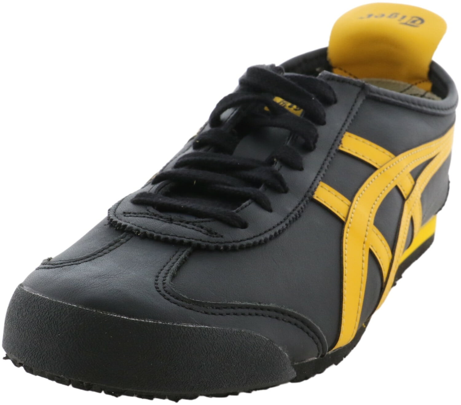 preocupación masilla terminar Onitsuka Tiger Mexico 66 Black / Gold Fusion Ankle-High Leather Sneaker -  11.5M 10M - Walmart.com