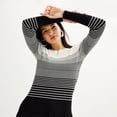 thumbnail image 3 of Women's Nine West Ribbed Sweater Color: Maddie Plum Size: LARGE, 3 of 4