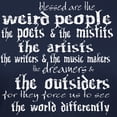 thumbnail image 3 of CafePress - Blessed Are The Weird Women's Dark T Shirt - Women's Traditional Fit Dark T-Shirt, 3 of 4