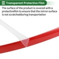 thumbnail image 6 of Unique Bargains 3/5" 15mm Width 16Ft 500cm Length Window Trim Strip Kit Red, 6 of 8