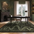 thumbnail image 4 of Fnova 5x7 Washable Snake Print Area Rugs, Non Slip Stain Resistant Gothic Indoor Carpet, Oeko-Tex Certified, Green, 4 of 16