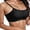 Black, variant on Sngxgn Workout Sports Bras Women Padded Backless Strapy Minimal Crop Top(Black,S)