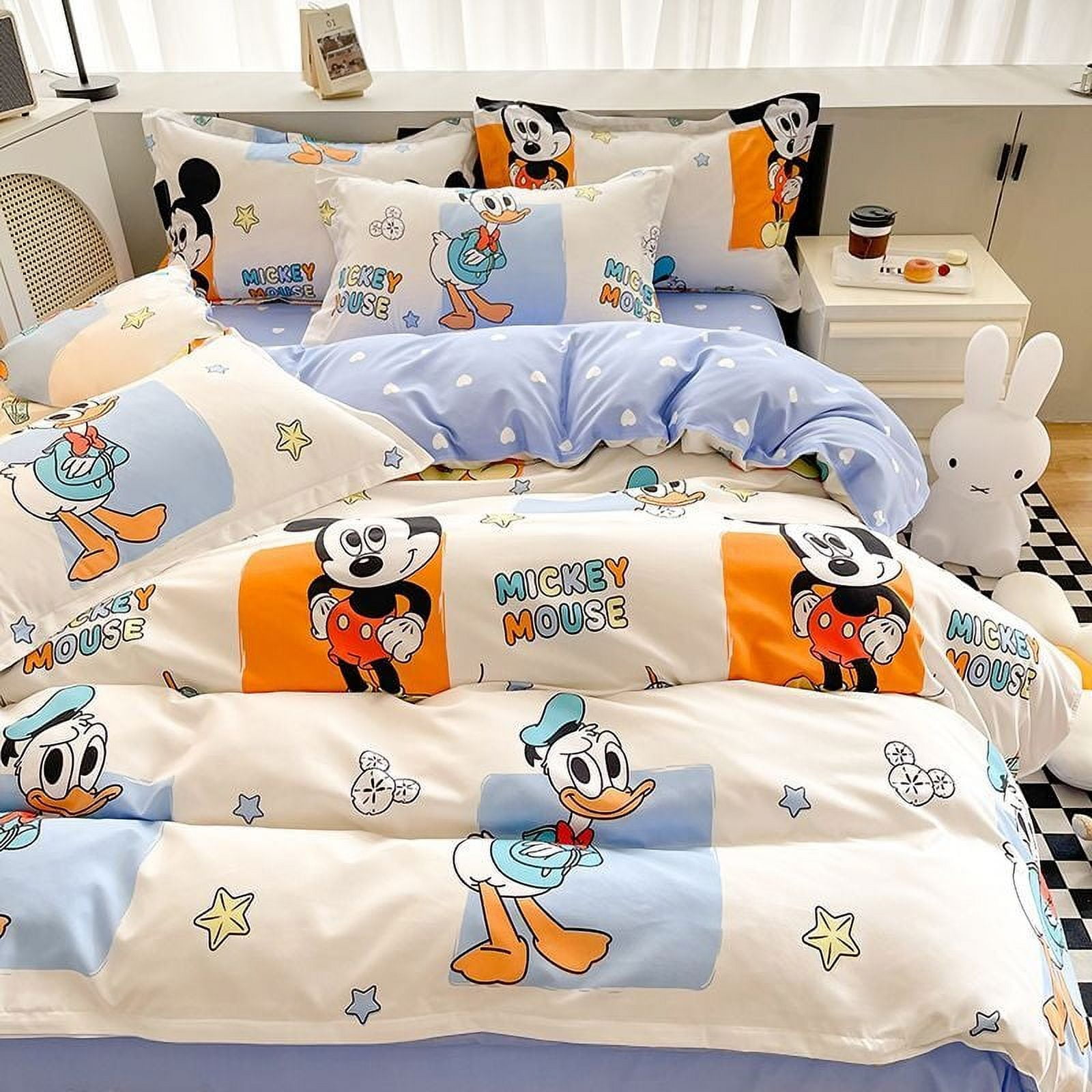 Mickey Mouse Cartoon Character Bed Sheets Disney Cute Cartoon