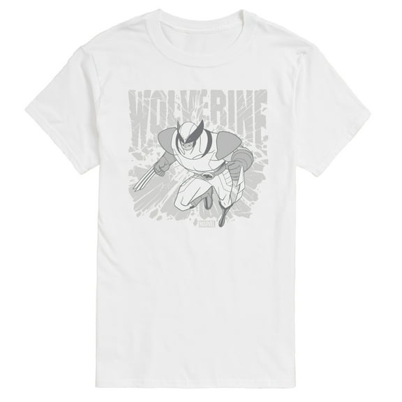 Marvel Wolverine - Gray Toned Comic - Men's Short Sleeve Graphic T-Shirt
