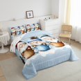 thumbnail image 3 of jejeloiu Kawaii Gnome Queen Comforter Set,Cartoon Animal Bedding Sets,Merry Christmas Bedding Comforter Set For Children,Lightweight Room Decor Reversible,3pcs, 3 of 8