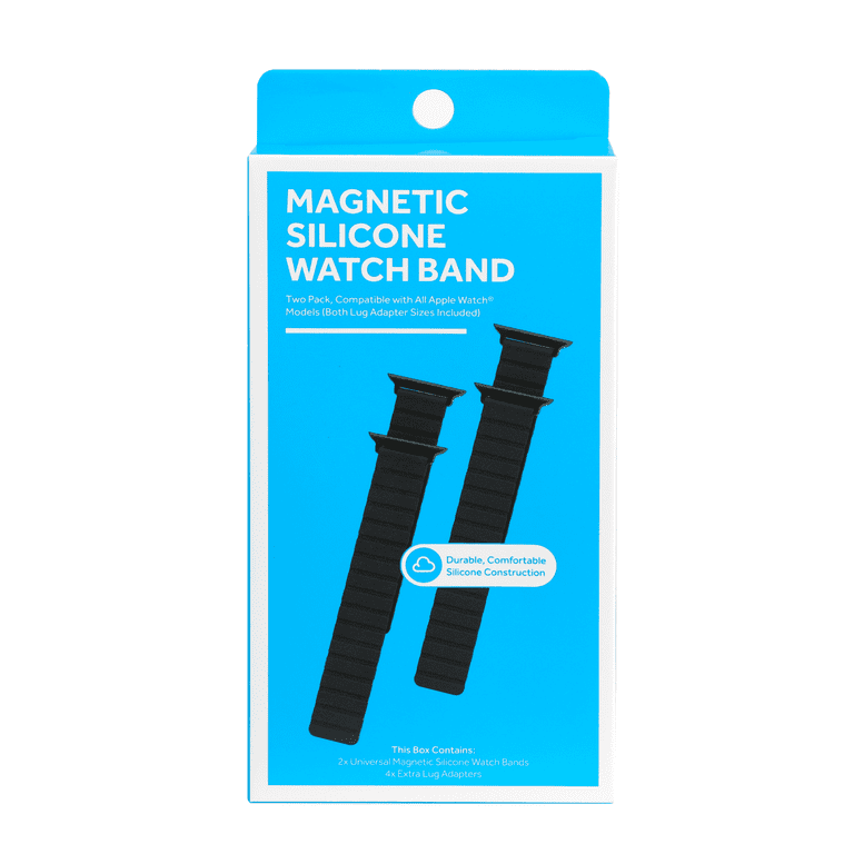 ZSOU Magnetic Silicone Smart Watch Bands for Apple Watch - 2 Pack