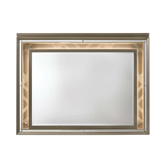 49"x37" Mirror w/Led, Dark Champagne Finish