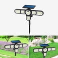 thumbnail image 2 of Bewildely Luces con sensor solar, luz montada en la pared ajustable, resistente al agua, lámpara de jardín para exteriores, dispositivo de iluminación, Iluminación y accesorios 5 cabezas/172LED Bewildely HA073638-09, 2 of 6