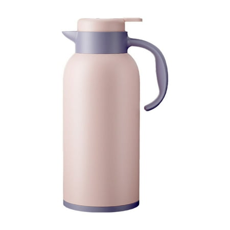 

ajkijo Intelligent Temperature-Indicating Hot Water Bottle Large Capacity Glass Liner Insulation Smart Temperature Measurement Superior Insulation User-Friendly Design Pink