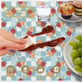 thumbnail image 6 of Pioneer Flower Floral Print Pattern Round Tablecloth 60 X 60 Inch, Wrinkle Resistant Wipeable Table Cloth for Kitchen Dining Picnic Patio Party, 6 of 6